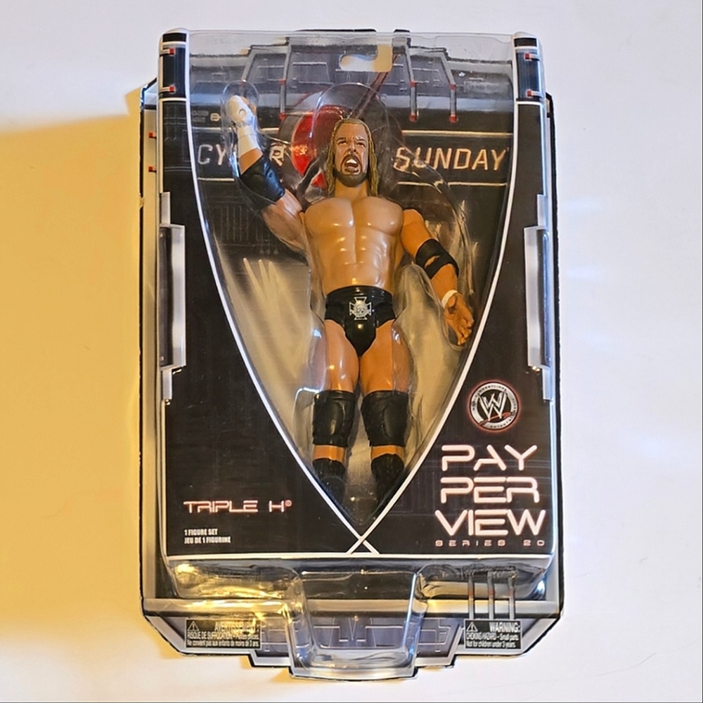 RARE WWE wrestling figure TRIPLE H 2009 Jakks Cyber Sunday Exclusive Series 20